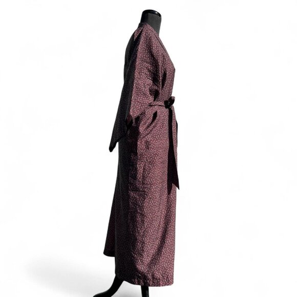 VTG Christian Dior Monsieur Paisley Print Burgundy Robe, OS - Picture 3 of 9